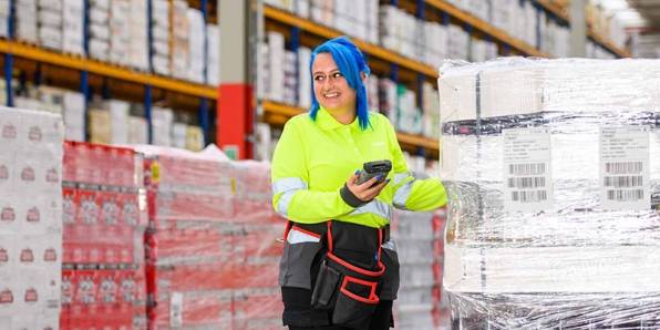 working in a Lidl warehouse