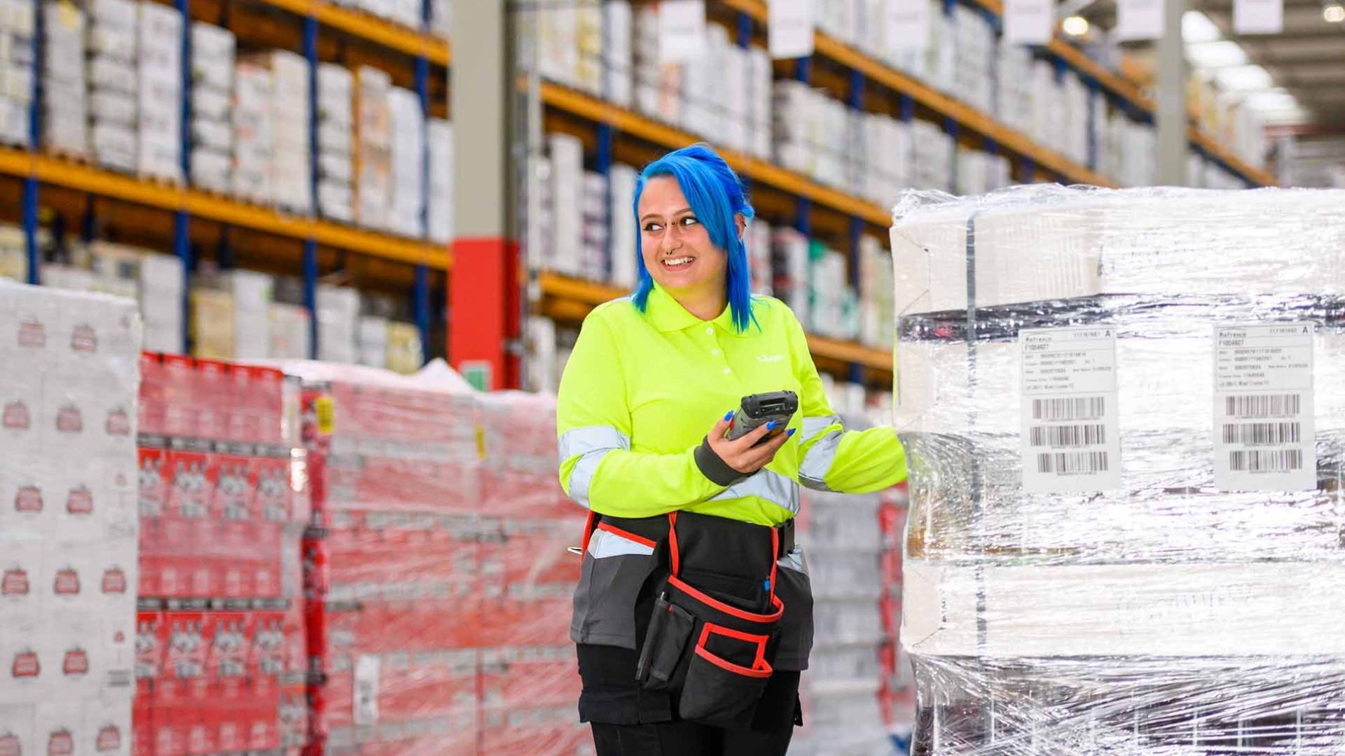 working in a Lidl warehouse